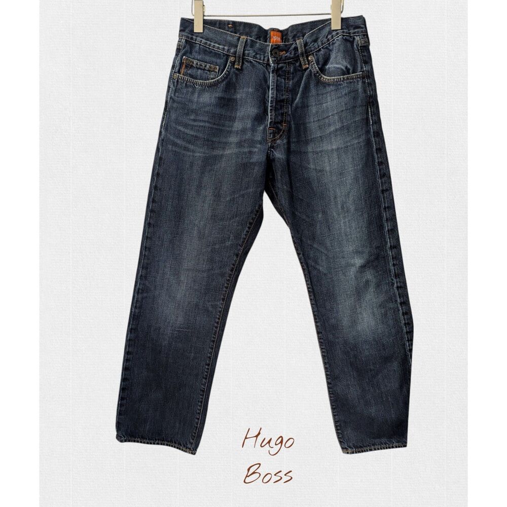 Boss Hugo Boss mens relaxed fit denim jeans  Sz 34/30